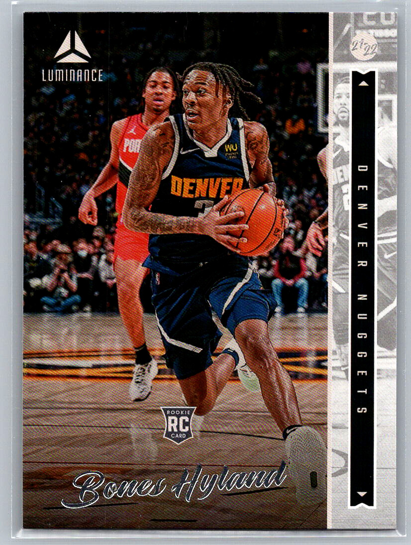238 Bones Hyland Rookie Denver Nuggets 2021-22 Panini 238 Bones Hyland Rookie Denver Nuggets 2021-22 Panini