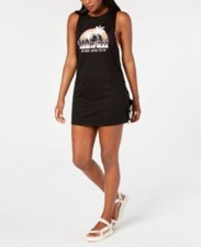 Miken Juniors Lace-up-Side Graphic-Print Cover-up - Hawaii NWT Medium