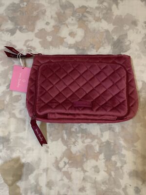 Vera Bradley Majestic Magenta Compact Organizer Quilted Velour