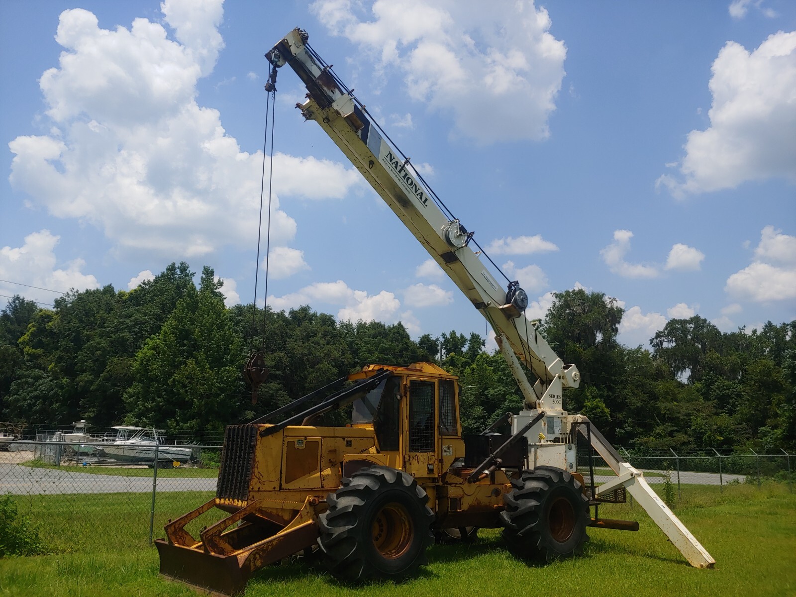 John Deere 648G log skidder with National 562C Crane with Jib | eBay