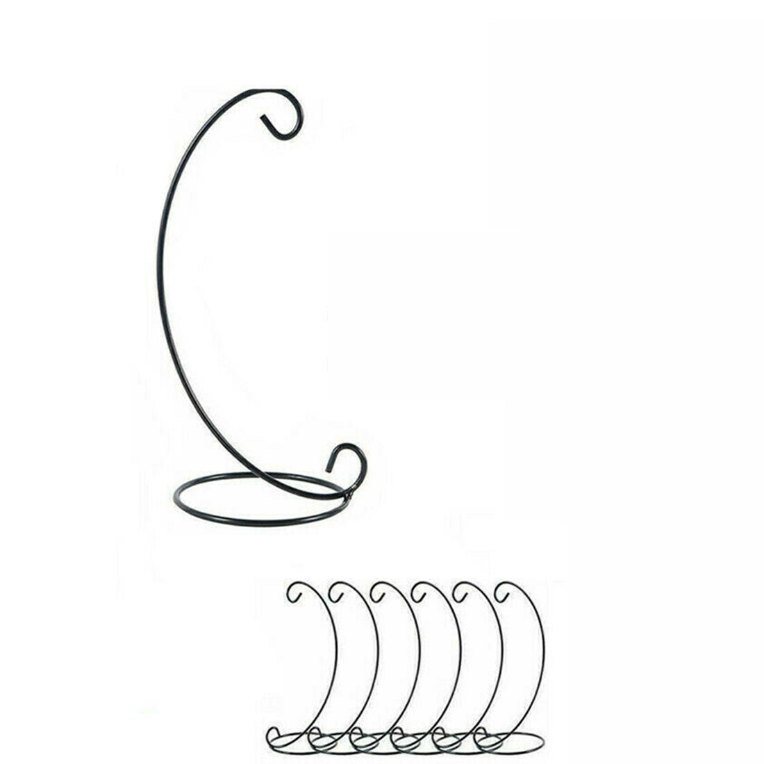 10PCS Bauble Holder Ornament Hanging Display Stand Hanger Metal L Shape