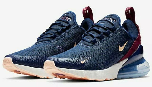 nike air max 270 flyknit womens navy