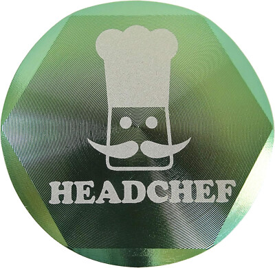 Head Chef Hexellence 55mm 4-teilig Schleifer Kräuterzerkleinerer Brecher Aluminium Metall