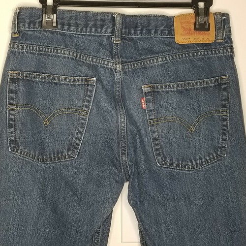 Boys Levis 550 Relaxed Blue Jeans Size 18 Reg 29x29 Straight Leg - Picture 5 of 11