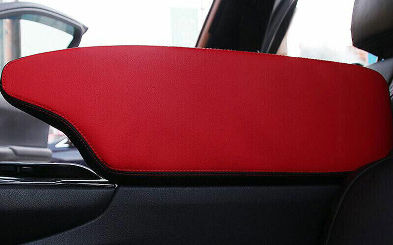 Central Console Storage Box Cover Fit For Lexus UX200 250h 2019-2023 Red Leather