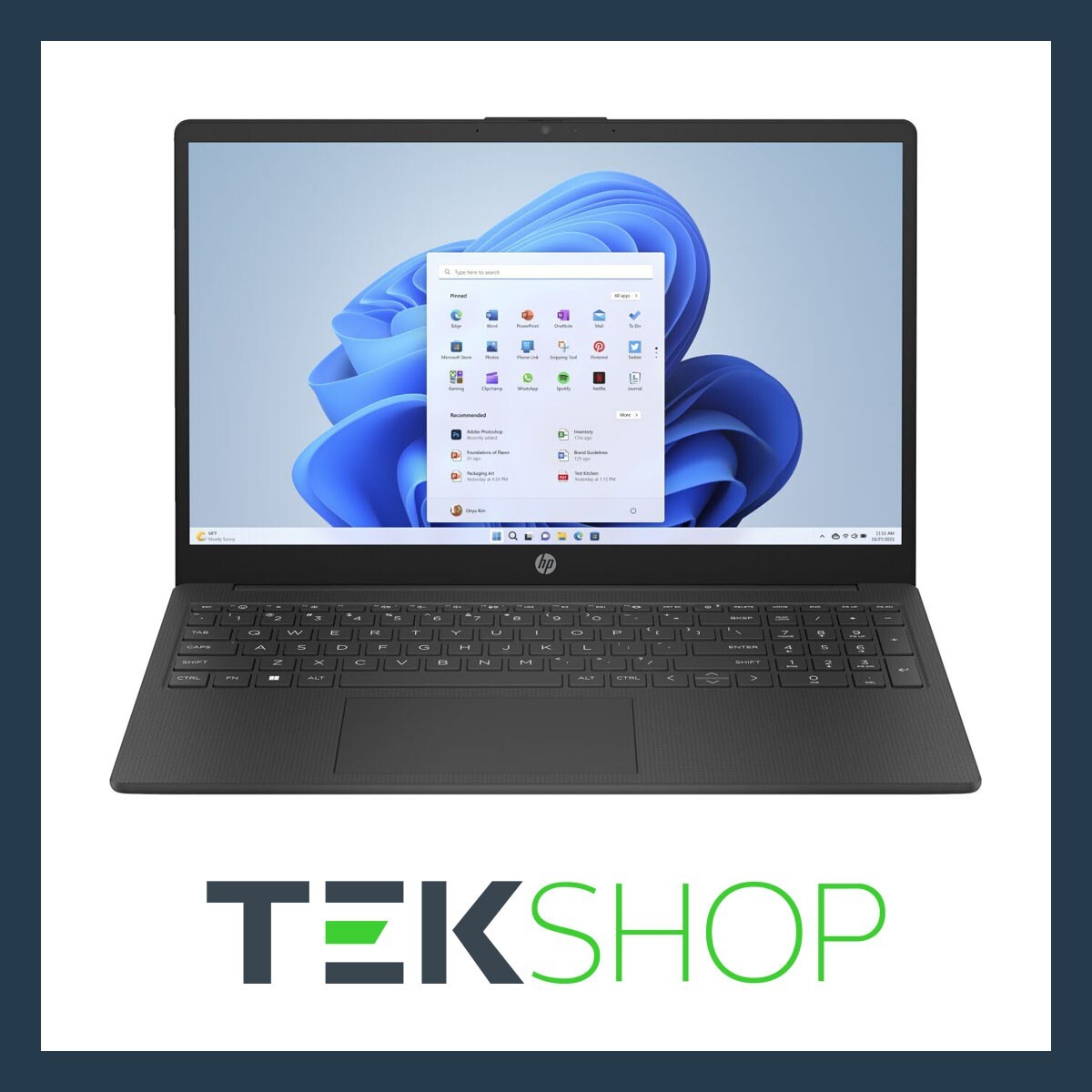 HP 15-fc0514na 15.6"" Laptop AMD Ryzen 5 7520U 8GB RAM 256GB SSD Jet Black #OB