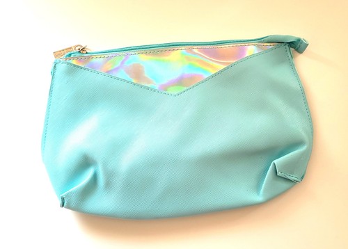 Elizabeth Arden Make-Up Pouches / Travel Bags 2pcs. Blue and Peach Colors. New - Picture 2 of 13