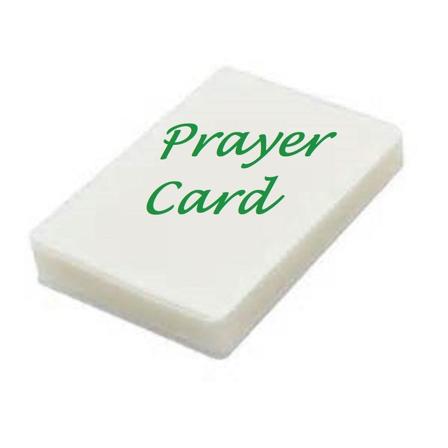 Prayer Card 10 pk 10 Mil Laminating Pouches Laminator Sheets 23/4 x 4