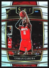 Usman Garuba 2021-22 Panini Select Silver Prizms RC Houston Rockets NBA Card No.