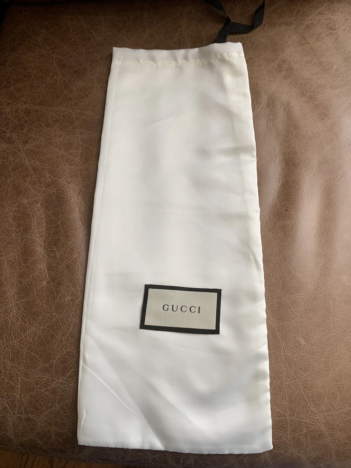 Gucci sac à poussière chaussures de voyage ceintures accessoires bijoux 15x6,5 authentique