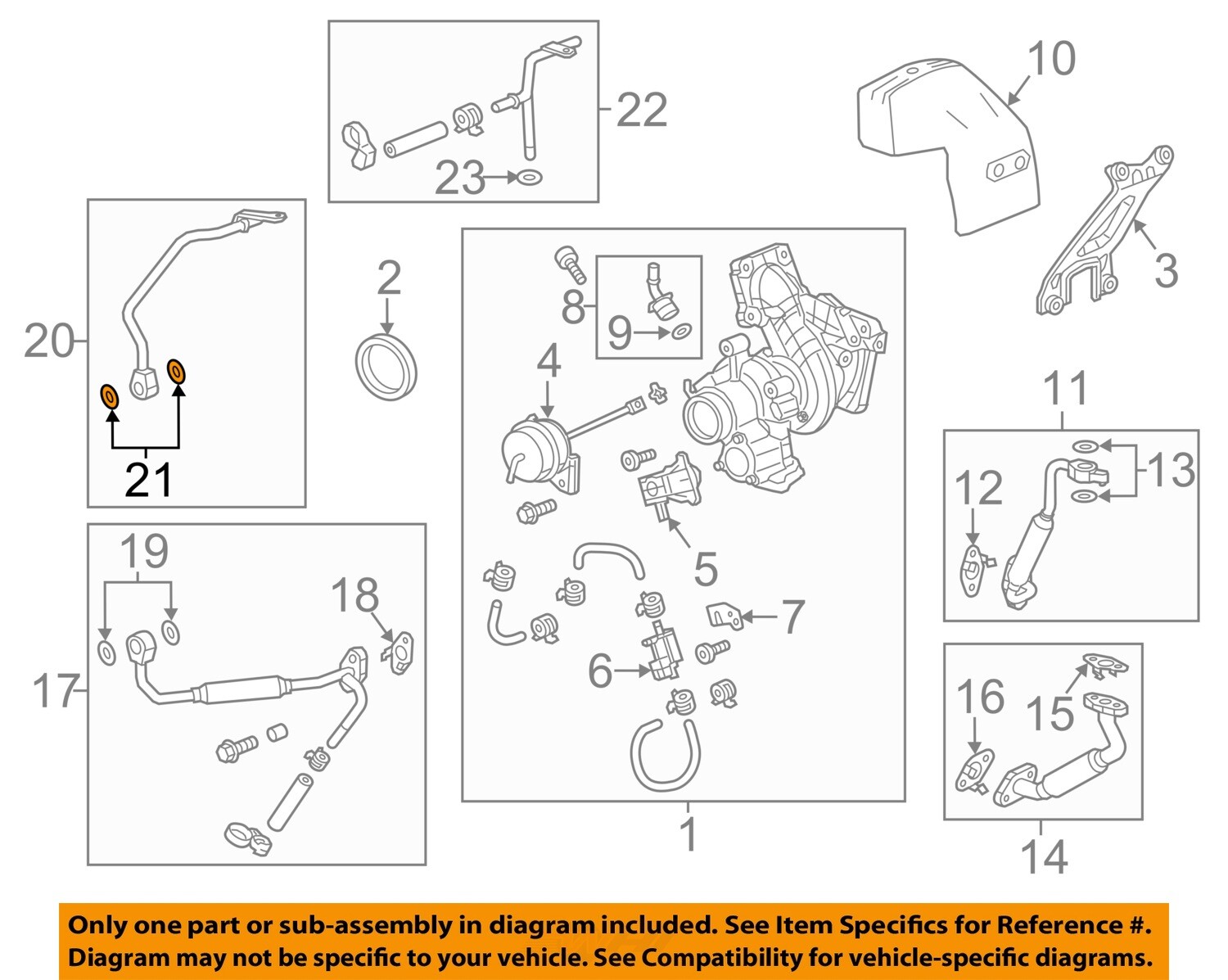 GM OEM Turbocharger Water Inlet Pipe Washer 12662186