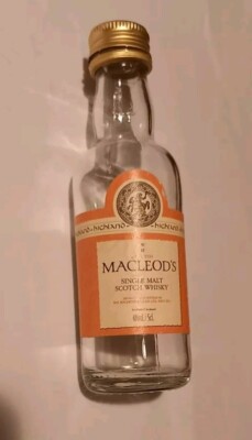Macleods - Single Malt Scotch Whisky - 5 cl Miniatur Leerflasche & Etikett 