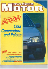 MODERN MOTOR car Magazine February 1987 Commodore Falcon Opel Omega Datsun 1600