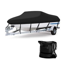 Heavy Duty 600D Marine Grade Polyester Waterproof Boat Cover, All Weather Pro...