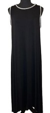 Vince Camuto Womens Black Sleeveless Maxi Evening Dress Gown Medium