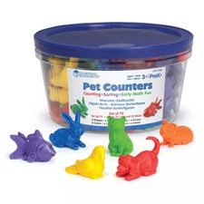 Learning Resources Pet Counters, Set of 72 Te...