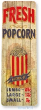 Popcorn Sign Hot Fresh Butter Popcorn Machine Movie Theater Cinema Tin Sign B765