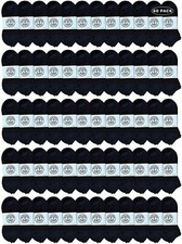 60PK Bulk Womens Ankle Socks Low Cut Ankle Socks Size 9-11 Black 