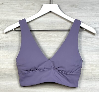 Lululemon Align V Neck Bra Light Support Size 6 C/D Purple Ash PPAS 08237