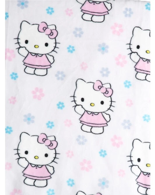 Hello Kitty Flowers And Kittys Throw Pink Multi 60X70in Throw Soft and Plush - Image 2 of 2