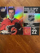 15-16 UD Full Force Hockey RC Draft Board DB-EP Emile Poirier