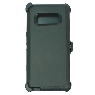 Black For Samsung Galaxy Note 8 Hard Rugged Shockproof Case Cover w/ Belt Clip
