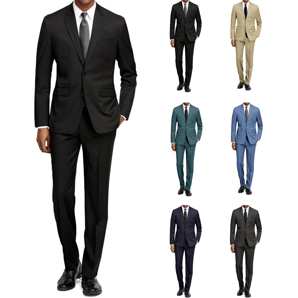 Braveman men's slim fit suits clearance
