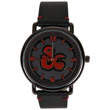 Dungeons & Dragons Etched Symbol Face Analog Wrist Watch Black