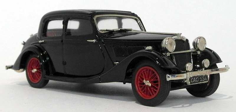 Lansdowne Models 1/43 Scale LDM74A - 1937 Riley 12/4 Continental Sedan - Black - Image 2 of 4