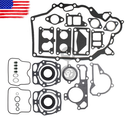 Carburetor Engine Rebuild Repair Gasket Oil Seal Kit For Kawasaki Mule 2500