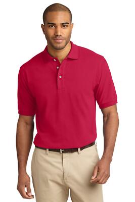 TLK420 Port Authority Tall Heavyweight Cotton Pique Polo | eBay