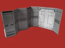 6" Death Star Hallway Walls w Door 2-Pack Star Wars Black Series Hasbro 1:12 TBS