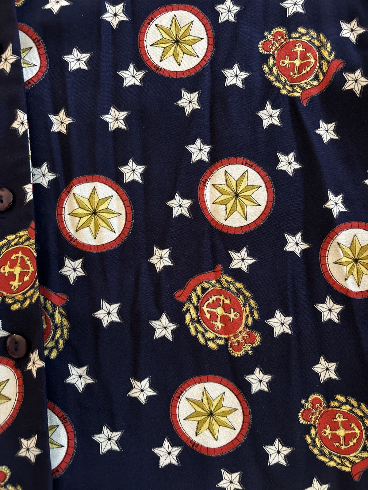 Pendleton Blue Red Star Nautical Buttoned Short S… - image 7