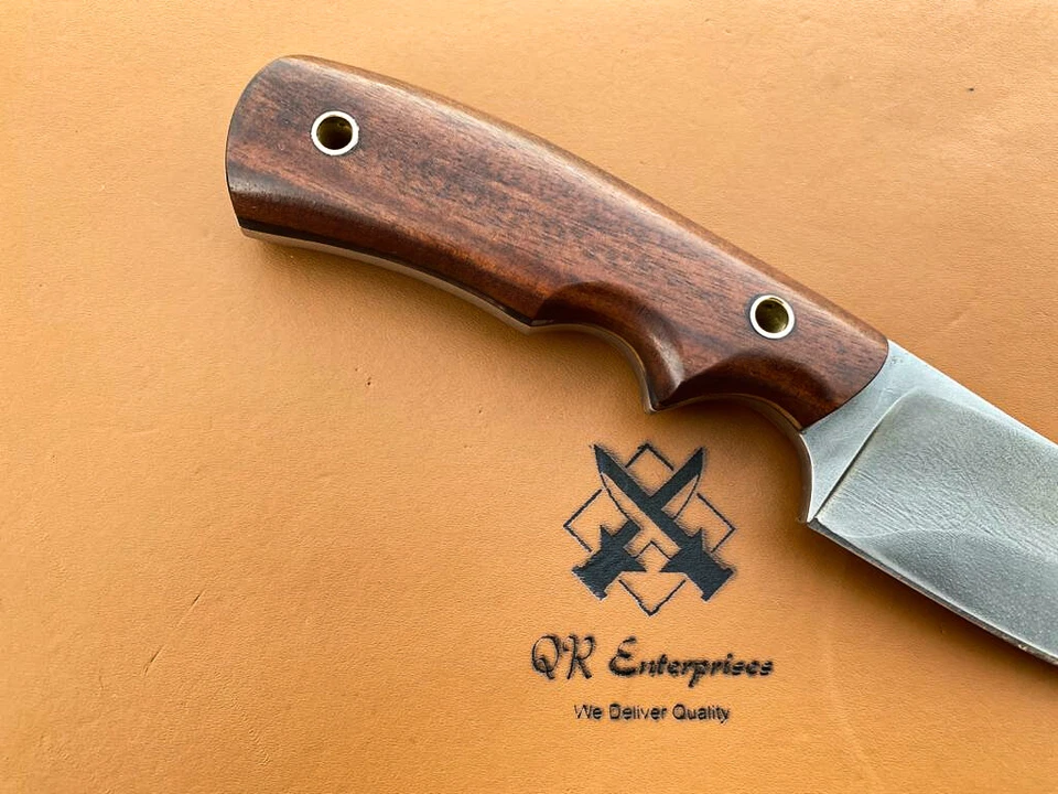 Cuchillo Bushcraft, Skinner, Caza, Camping Hoja Fija Acero 1095 Hecho a Medida Foto 4 de 4