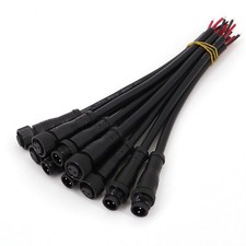 5Pairs Waterproof IP67 2Pin 18AWG Male and Female Outdoor Wire Cable Connector