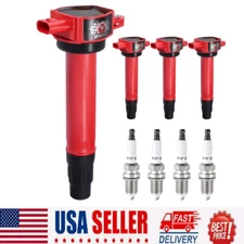 Set of 4 Ignition Coil Pack and Spark Plug For 2007-2016 Jeep Compass 2.0L 2.4L