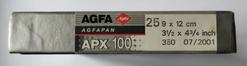 Agfa agfapan Professional APX 100 25 9x12cm 4 x 5 Inch BW SW caducada 07/2001 - Imagen 3 de 3