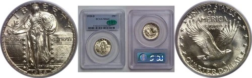 1928-D Standing Liberty Quarter   PCGS MS-65  CAC