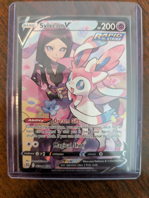 Sylveon V TG14/TG30 Swsh09 Brilliant Stars Trainer Gallery Full Art 2022 Pokemon