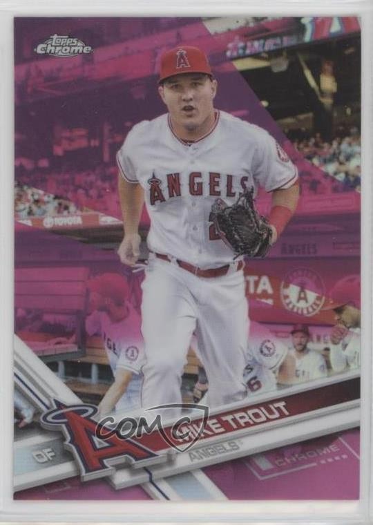 2017 Topps Chrome Pink Refractor Mike Trout #200