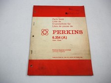 Perkins 6.354 Diesel Motor Ersatzteilliste für Claas Matador Mähdrescher 1966