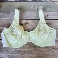 38C Vintage Olga 35006 Lacy Textures Underwire Green Underwire Bra