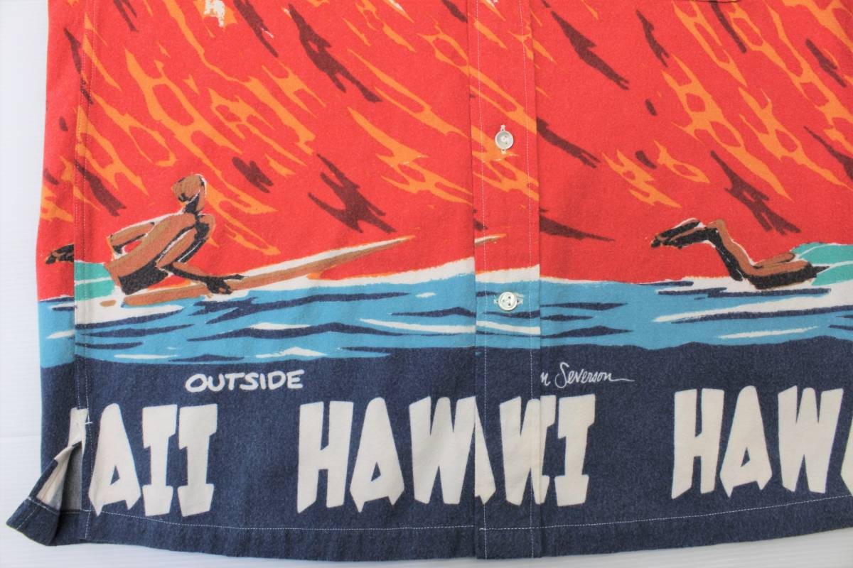 SAINT LAURENT Ysl90 Toyo M John Severson camicia di flanella abbottonata sole surf manica lunga Hawaii