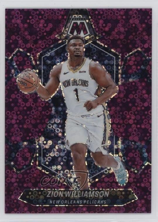 2023-24 Panini Mosaic Fast Break Purple Prizm /50 Zion Williamson #32 0h2m