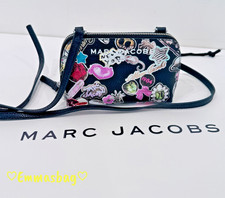 Marc Jacobs Printed Mini Leather Crossbody Black Multi