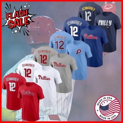  Kyle Schwarber #12 Philadelphia Phillies Name & Number Tee Baseball For Fans