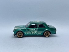 Hot Wheels 2021 Super Treasure Hunt STH Datsun Bluebird 510 Green, Loose defect