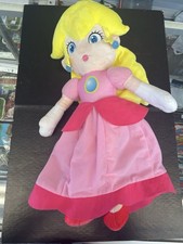 Nintendo Super Mario Princess Peach Plush Stuffed Doll Pink Dress 20  2022