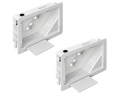 in-Wall TV Box with Flange for Home Theater Installation, Cord Hider 2 pack