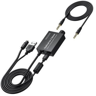 PROZOR 192KHz Digital to Analog Audio Converter 7ft/2.1m Optical 3.5mm